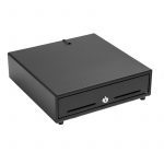 Cajón portamonedas metálico 41x41 negro micro-switch